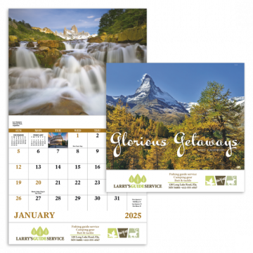Glorious Getaway's Appointment Wall Calendar - Stapled